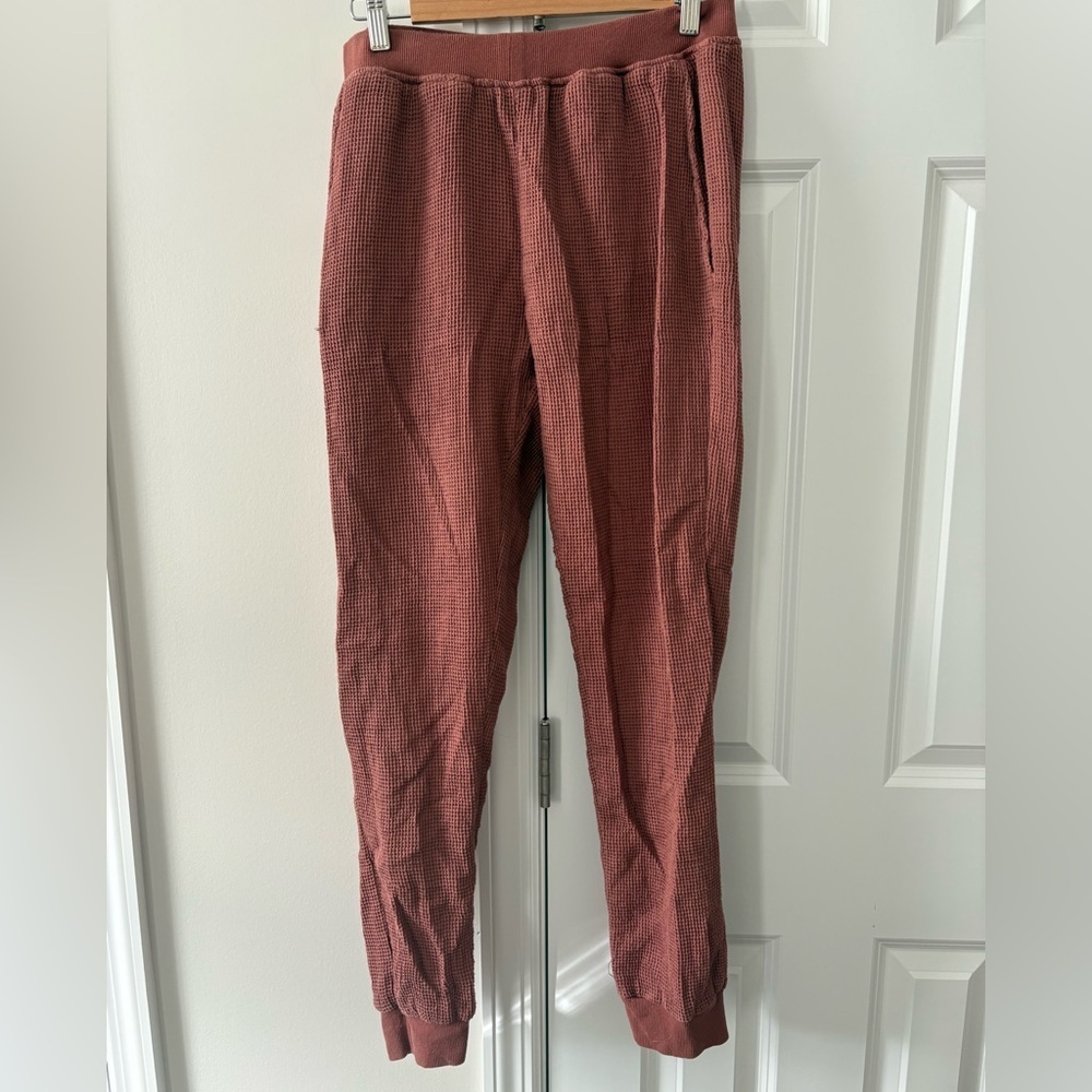Parachute Home Waffle Cotton Lounge Jogger Pants - Picture 2 of 11